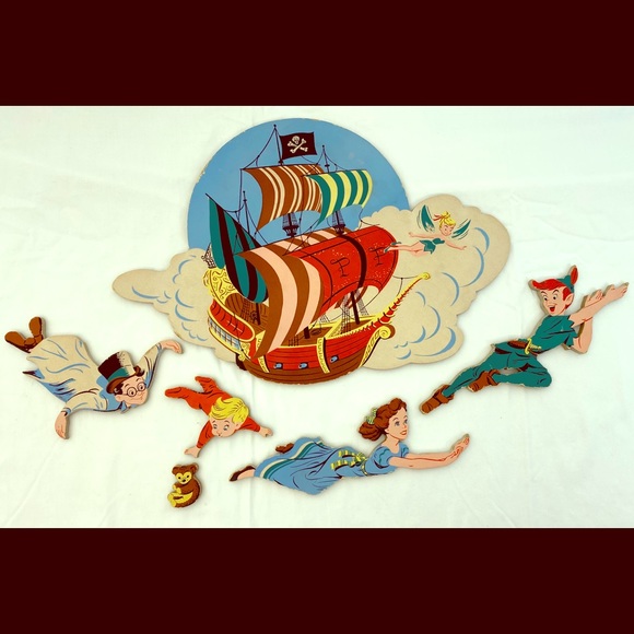 Disney Other - Vintage Walt Disney Peter Pan Pin-Up Wall Decor